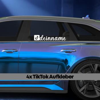 TikTok Aufkleber - 4er Set